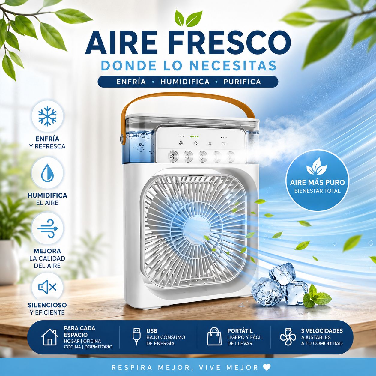 KubeaFresh™ Aire Fresco Donde Lo Necesites
