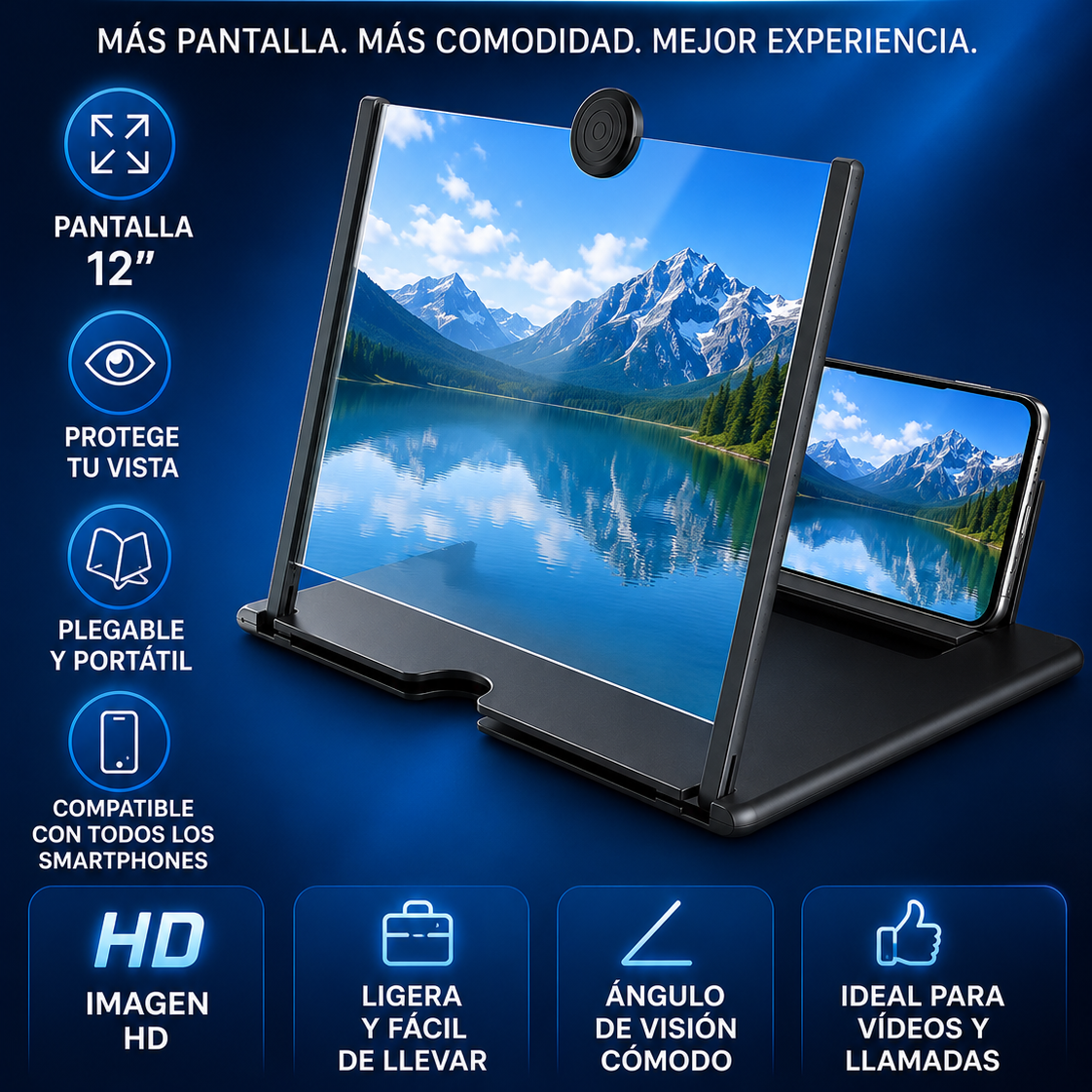 KubeaGlass Amplificador de Pantalla 12"