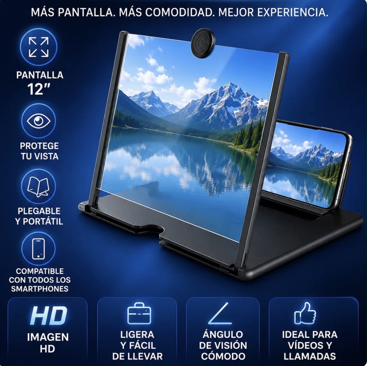 KubeaGlass Amplificador de Pantalla 12"