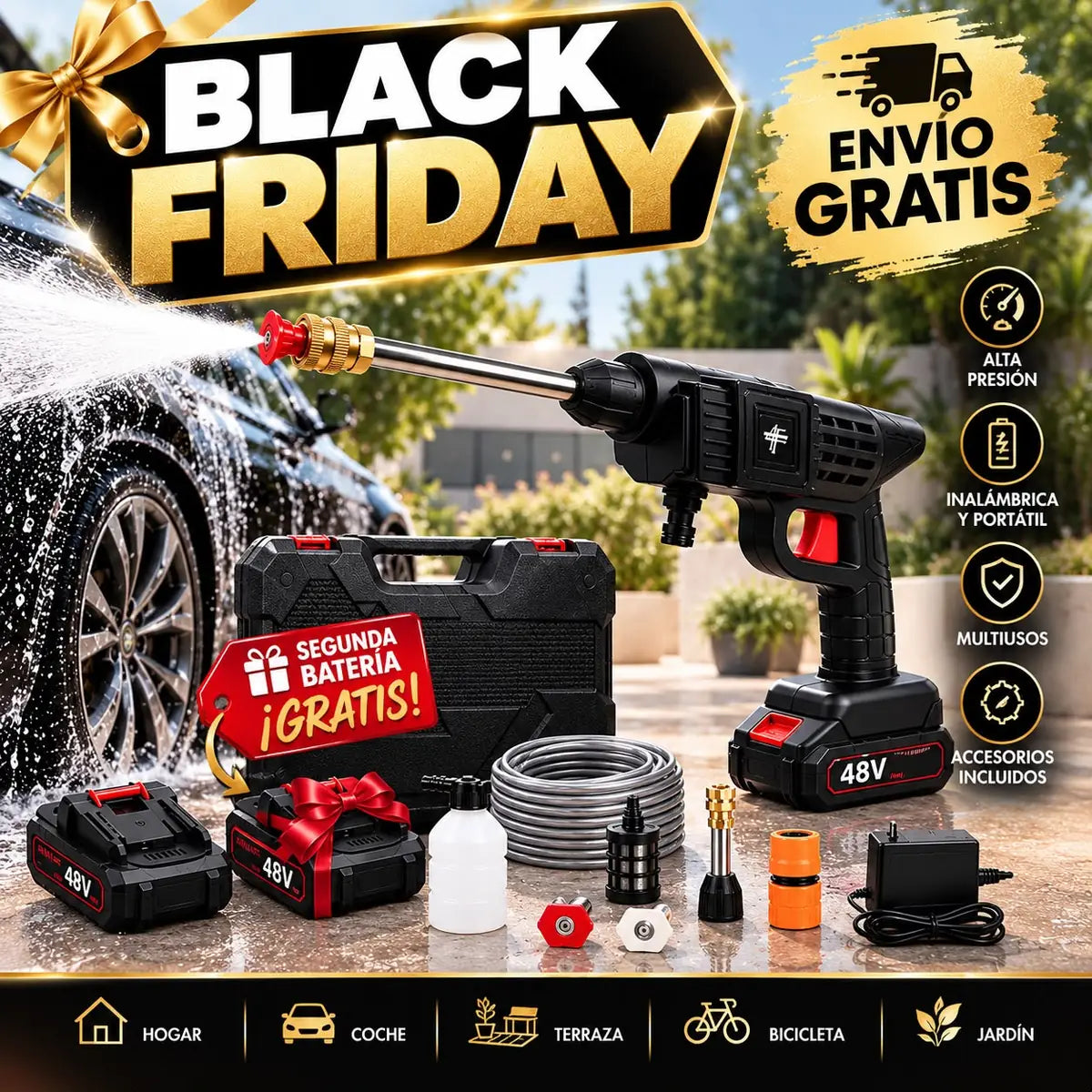 Kubea HydroForce Pro™ con 1 bateria extra de regalo